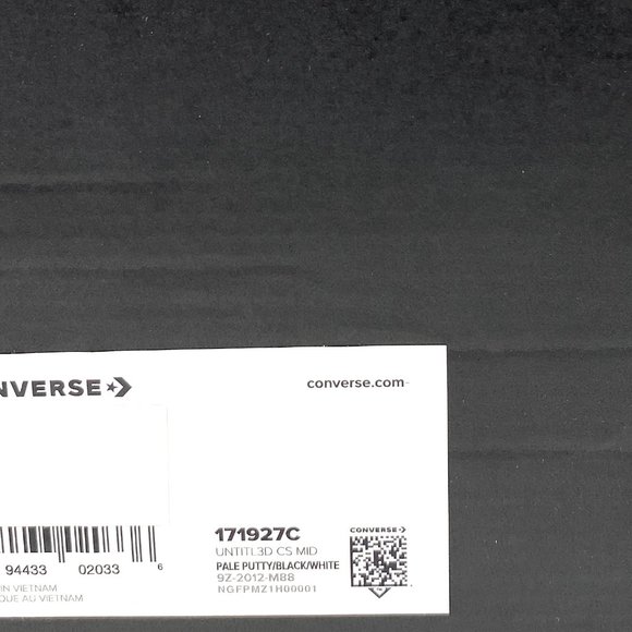 💖MEGA SALE💖Converse Untitl3d CS Mid Pale Putty White Canvas Mens 171927C - Picture 9 of 10